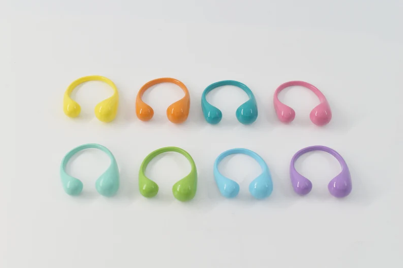 Color ring, CR-RB18E, 1pc, Eco friendly paint coated brass, Bold ring, Inner 16mm, Adjustable ring, Open ring