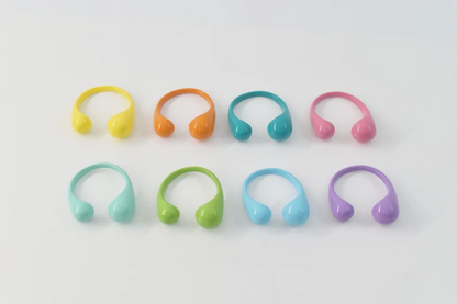 Color ring, CR-RB18E, 1pc, Eco friendly paint coated brass, Bold ring, Inner 16mm, Adjustable ring, Open ring