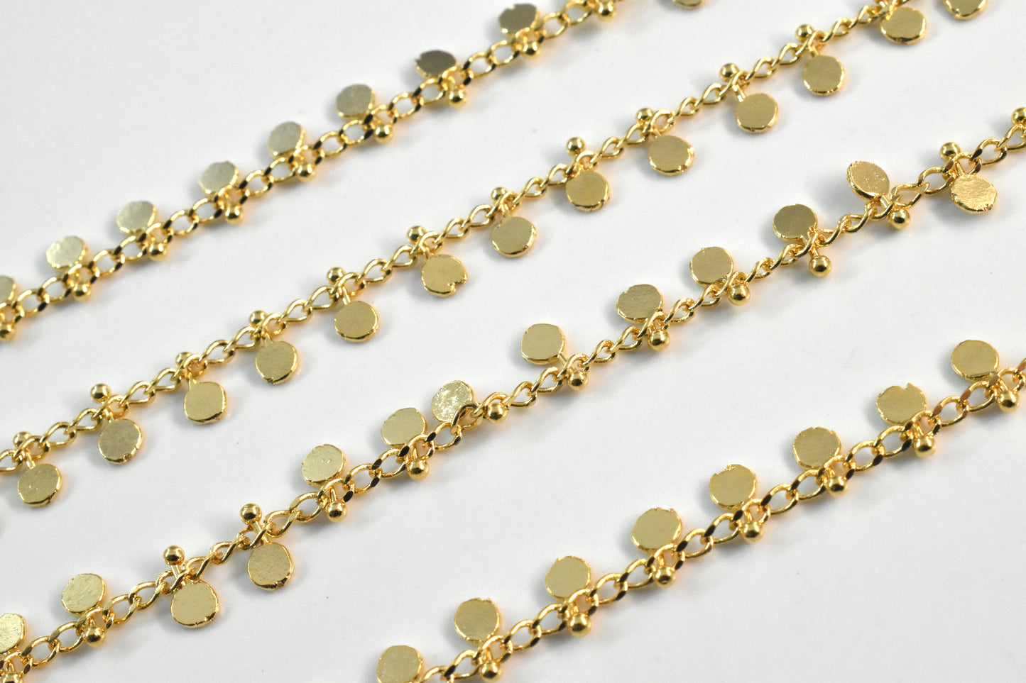 Chain, CJY-01GU, Gold Plated on Brass, 1 meter, Fashionable Chain, Brass Chain