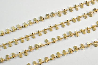 Chain, CJY-01GU, Gold Plated on Brass, 1 meter, Fashionable Chain, Brass Chain