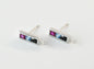 Rectangle Color Earrings w/link (EDO-139GR)
